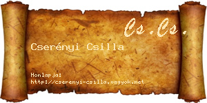 Cserényi Csilla névjegykártya
